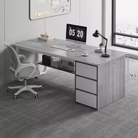 Poste de travail modulaire 4-6 places pour bureau ouvert, avec chaises, tables, tiroirs et cloisons de bureau