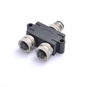 Signal Best Price Y Splitter Male To Dual Female 4 5 8 12 Pins Waterproof IP67 M12 Circular Connectors