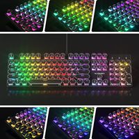 Haute qualité 104 touches rétro Punk mécanique machine à écrire clavier rvb rétro-éclairé filaire USB pour PC nouveau clavier de jeu