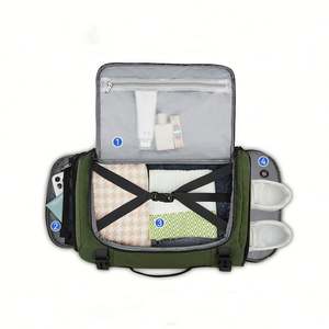 Mochila de Viaje Multifuncional Impermeable de Mezclilla, Resistente al Desgaste, Expandible, con Compartimento Profundo para Laptop - Product Image 4