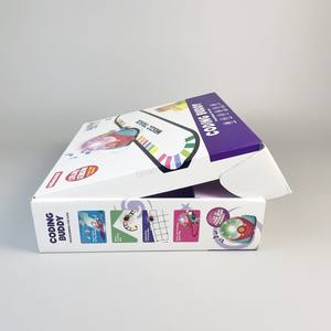 صندوق تعبئة مخصص من المصنع ، صندوق طائرة ، صندوق من الورق المموج ، صندوق طرف لثني اللين بمفصلات مع إدراج من الورق المقوى - Product Image 3