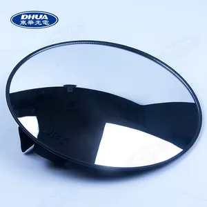 Ronde Verbreden Perspectief Zwarte Kleur Zilver Spiegel Gezicht Convex Achteruitkijkspiegel Reflecterende Sferische Baby Veiligheid Spiegel In Auto