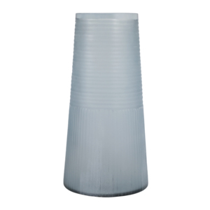 Vaso in vetro con texture conica per soggiorno, vaso decorativo per fiori da comodino, camera da letto, ingresso di casa, tavolo - Product Image 4