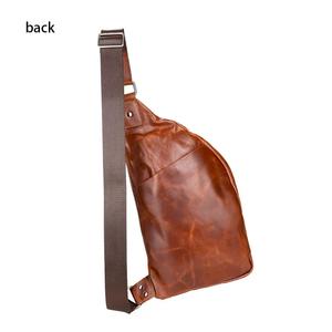 Sacs de poitrine AndoBag en cuir véritable vintage pour hommes, sacs à bandoulière rétro pour les déplacements quotidiens, sac à main 1630 - Product Image 3