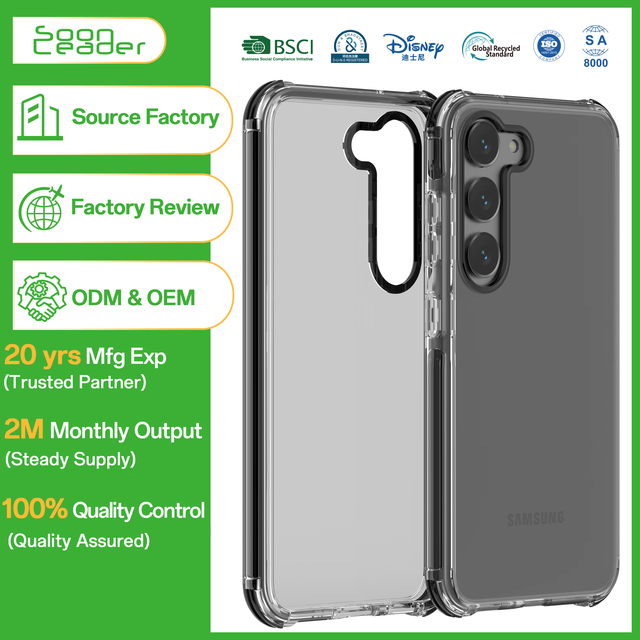 Soonleader Manufacturer's 3 Meters Shockproof Clear Phone Case for Samsung S23 S23 Plus S23 Ultra Mobile Phones