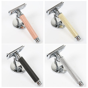 Maquinilla de Afeitar Manual para Hombre, de Doble Hoja, de Acero Inoxidable, para Uso en Seco y Húmedo, Herramienta para Afeitar la Cara - Product Image 5