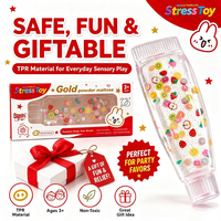 Jouet anti-stress multicolore en forme de dentifrice à la maltose, à presser, à rebond lent, unisexe, 15 ans et plus, fabriqué en Chine, à collectionner