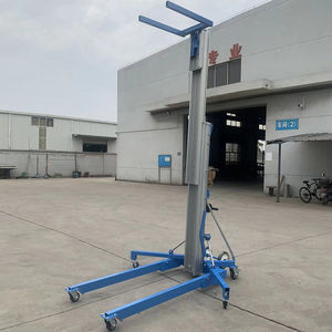 Mini ascenseur électrique manuel portatif d'alliage d'aluminium Mobile 3-7.9m 300kg ascenseur vertical de mât de manivelle de charge avec le prix usine - Product Image 6