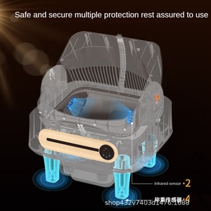 Boîte à litière pour chat la plus populaire APP Control Dual Safety Sensors Automatic Smart Open Top Self-cleaning <span class=keywords><strong>Cat</strong></span> Toilet Litière <span class=keywords><strong>Box</strong></span> - Product Image 4