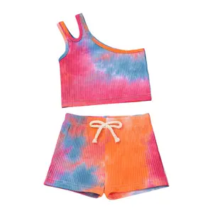 Hot Sale Großhandel Kinder bekleidung Sets Tank Top Shorts zweiteilige Casual Sports Style Kinder kleidung