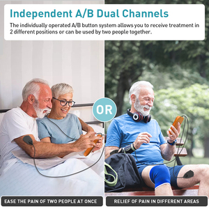 Terapia Tens de mano 60 modos Estimulador muscular Tens Ems Máquina de masaje para espalda Cuello Brazo Hombro Uso - Product Image 4