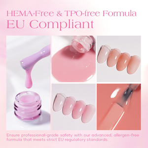 Smalto Semipermanente HEMA-FREE 15ml Serie <span class=keywords><strong>Nude</strong></span> Traslucido Ghiaccio Personalizzabile con Logo Private Label OEM ODM Gel UV LED Professionale per Saloni - Product Image 3