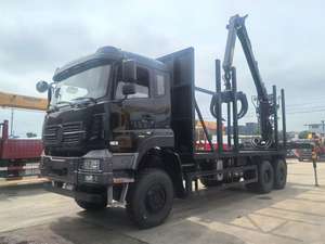 شاحنة رافعة لنقل الأخشاب 6*4 مع رافعة للغابات - Product Image 3