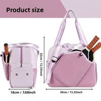 Sac de sport multifonctionnel léger et tendance pour raquette de pickleball et de tennis, grande capacité, avec logo personnalisé