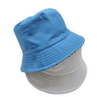Haute qualité impression personnalisée broderie chapeau plage bleu pêcheur pêche couleur unie Bob bassin adulte casquette seau chapeau