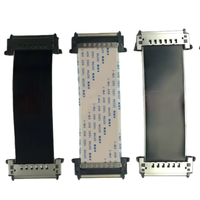 FPC FFC Weiches Flachbandkabel LVDS4K Hochauflösendes LCD-TV-Bildschirm Luft- und Raumfahrt Verzinntes Kupfer Flach 41P Einseitig Abgeschirmt