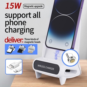 แท่นวางไฟฟ้าแบบไร้สาย15W ใหม่สำหรับ <span class=keywords><strong>Apple</strong></span> Samsung, สำหรับโทรศัพท์มือถือและแท็บเล็ต Xiaomi - Product Image 2