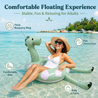 Bouée gonflable en PVC épais en forme de dinosaure |   Bouée de natation pour adultes, flotteur aquatique pour piscine et parc aquatique