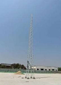 เสาโทรคมนาคมแบบเสาเดี่ยวป้องกันฟ้าผ่า 5G WiFi แบบท่อเดี่ยว ชุบกัลวาไนซ์แบบจุ่มร้อน เหล็ก Q235B/Q355 ความสูง 20-50 เมตร สำหรับเสาอากาศ - Product Image 6