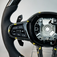 Volant de voiture personnalisé en fibre de carbone pour BMW G30 G20 G01 G02 G05 G06 G07 M4 M5 F90 M8 X3 X4 X5 X6 F40 F44 F97 F98 F95 F96