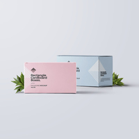 Cajas de papel revestido ecológicas rectangulares pequeñas, carpetas plegables de lámina dorada con logotipo personalizado para embalaje de regalo de bebidas en relieve