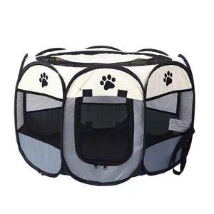 Cross-border pet octagonal fence, dog <b>cage</b>, large dog and cat <b>cage</b>, whelping box, foldable large-sized home pet supplies - Product Image 2