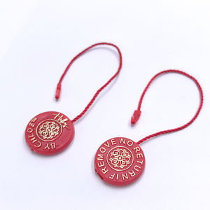 Cao cấp tùy chỉnh thương hiệu dập nổi logo Con dấu nhựa thẻ cho Đồng hồ đồ trang sức và quần áo với bền nylon chuỗi - Product Image 4