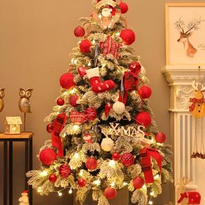 Árbol de Navidad artificial de 1,5 m decorado con adornos, luz de árbol de Navidad, adornos navideños para decoración del hogar - Product Image 6
