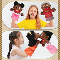 Marionnette à main en peluche anime personnalisée, douce et rembourrée, avec rembourrage en coton PP, peluche super douce pour enfants - Emballage en sac OPP