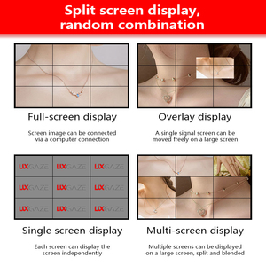 Luxgaze trong nhà Full HD lớn LCD Bảng điều chỉnh bezel hẹp bức tường video LCD nối màn hình 55inch 46inch 0.88 mét videowall màn hình - Product Image 5