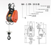 Treuil électrique micro King Kong 220V en gros, treuil de suspension portable à double trou, treuil de levage télécommandé
