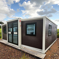 Maison préfabriquée extensible CY à 2 chambres, en acier léger, pliable, type villa, maison modulaire pliable