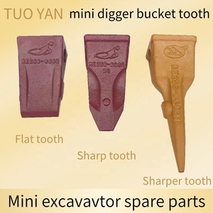 Mini pelle seau dent tranchante seau dents construction machines pièces montagne dent seau dents plates - Product Image 6