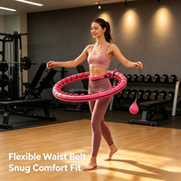 Hula Hoop Inteligente con Peso para Fitness, Entrenador de Cintura para Pérdida de Grasa, Popular Transfronterizo, para Adultos, Hombres, Mujeres, Estudiantes y Niños