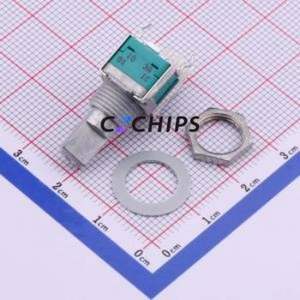 Resistencia Ajustable/Potenciómetro RK09L12D0A1W, Componente de Orificio Pasante (THT), Resistencia de 10kOhm, 20%, 10V, 50mW - Product Image 1