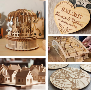 Nouveauté 2026 : Plaques <span class=keywords><strong>de</strong></span> bois découpées au laser en peuplier <span class=keywords><strong>de</strong></span> qualité supérieure (2mm, 3mm) pour pièces <span class=keywords><strong>de</strong></span> jouets, artisanat en bois, enseignes murales - Style Art Populaire - Product Image 5