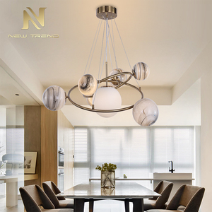 Prezzo basso pianeta <span class=keywords><strong>lampadario</strong></span> decorato soggiorno stanza del bambino di vetro luce moderna del pendente - Product Image 4