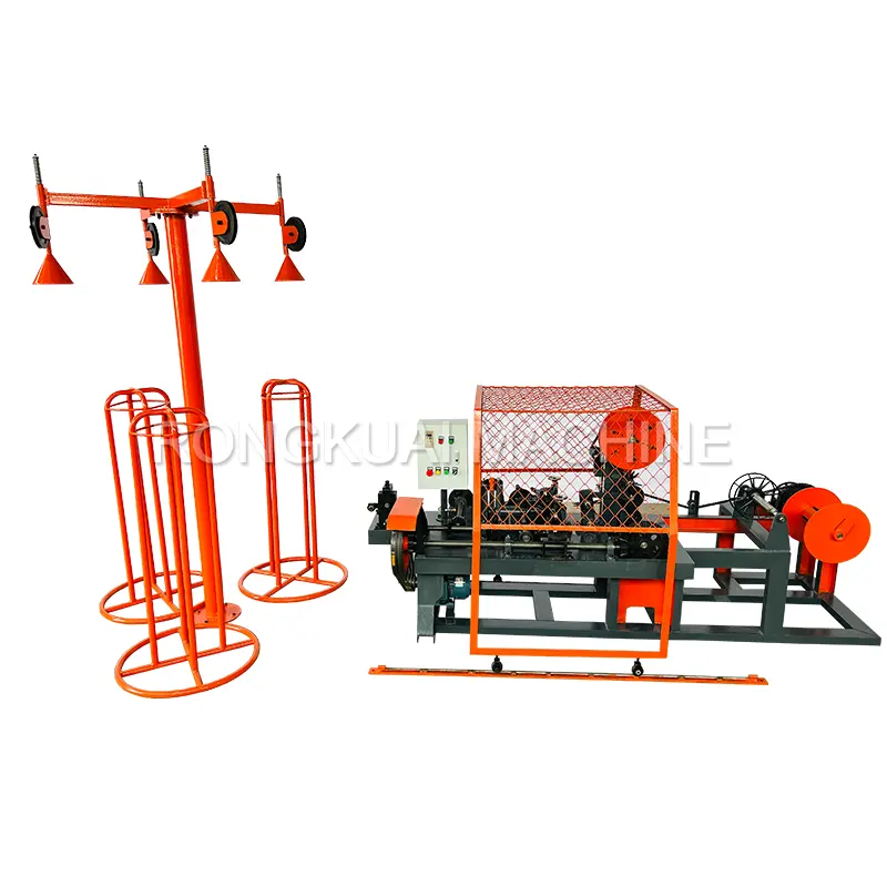 Automatic high speed double twisted/single barbed wire making machine with factory price