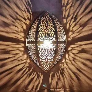 Lámpara de pared estilo marroquí, candelabro islámico, marroquí, para baños turcos, Hamams, Saunas
