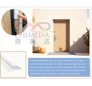 Khuyến mãi nóng: Gioăng cửa chữ V bằng nhựa polypropylene, gioăng cửa V-<span class=keywords><strong>flex</strong></span> cho cửa và cửa sổ - Product Image 5