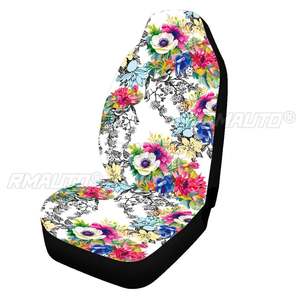 Housse de siège de voiture universelle 3D à motif tendance, tapis de protection confortable en tissu doux pour la plupart des voitures, SUV et camions - Product Image 3