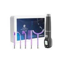 4in1 고주파 피부 관리기 휴대용 LCD 화면 여드름 케어 안티에이징 페이셜 봉