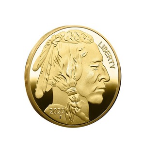 Koin Suvenir American Eagle Grosir, Koin Berlapis Emas dari Amerika Serikat, Koin Liberty Logam dengan Cetak UV untuk Suvenir - Product Image 3