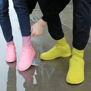 Couvre-chaussures de pluie en PVC, imperméables, antidérapants, épaissis, durables, pour adultes et enfants, utilisation en extérieur, tailles L M - Product Image 2