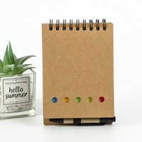 Bloc de Notas Ecológico Personalizado, Notas Adhesivas, Bloc de Papel Kraft, Mini Bloc de Notas con Bolígrafo, Bloc de Notas Personalizado