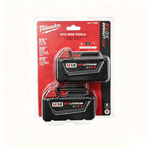 Milw M18 High Output 6.0Ah/5.0Ah 2-Pack 18650 Sel Baterai Solid State LiFePO4 Cocok untuk Alat M18 Bor Obeng Kunci Impact - Product Image 1