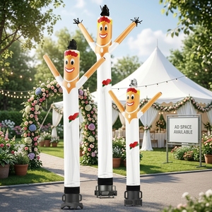 Globo Inflable Publicitario Digital para Exteriores, Diseño Personalizado, Resistente al Agua, con Figura de Novios Bailarines, para Bodas - Product Image 1