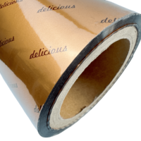 Rouleau de film laminé de qualité alimentaire imprimé sur mesure, rouleau de papier aluminium thermoscellable pour sachets de snacks, rouleau de plastique pour emballage de café en poudre et aliments