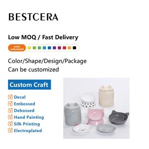 Bescera mangkuk pemberi makan kelinci berbentuk wortel yang dipersonalisasi mangkuk hewan peliharaan keramik kelas atas - Product Image 2