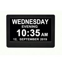 Jam cuaca WIFI 7 "dengan Alarm ganda Foto & Jam hari kalender Digital dalam Format MP3 & AVI